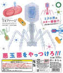 [GACHA] Science Technicolor 扭蛋T4 噬菌體吉祥物和球鏈（40 件）Capsule T4 bacteriophage