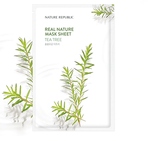 [Nature Republic] Real Nature 面膜 23ml (茶樹) Real Nature Mask Sheet 23ml (Tea Tree)