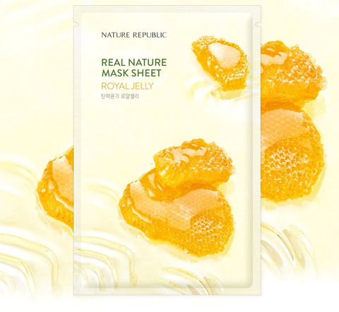 [Nature Republic] Real Nature 面膜 23ml (蜂王漿)  Real Nature Mask Sheet 23ml (Royal Jelly)