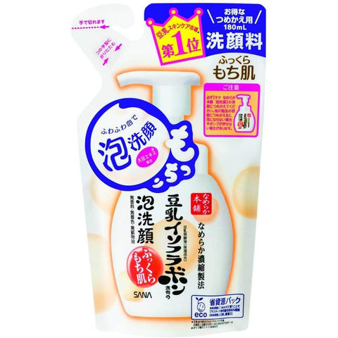 [常盤薬品] SANA  豆乳美肌泡沫洗顏 （補充裝）180ml [Tokiwa] SANA Foam Face Wash (for refilling) 180ml